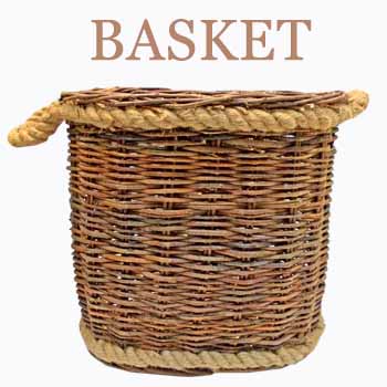 Rattan Vases Medium Rattan Oval Basket 39x42x37 Cm Sku 2096