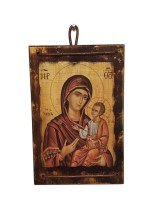 ΕΙΚΟΝΑ ΣΕ ΦΥΣΙΚΟ ΞΥΛΟ - ΠΑΝΑΓΙΑ  - 11 Χ 17 Η κωδ. 20900