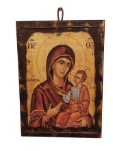 ΕΙΚΟΝΑ ΣΕ ΦΥΣΙΚΟ ΞΥΛΟ ΠΑΝΑΓΙΑ 17 Χ 24Η κωδ. 20902