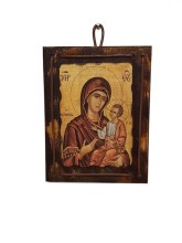 ΕΙΚΟΝΑ ΣΕ ΦΥΣΙΚΟ ΞΥΛΟ ΠΑΝΑΓΙΑ 13 Χ 17Η κωδ. 20904