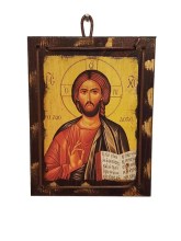 ΕΙΚΟΝΑ ΣΕ ΦΥΣΙΚΟ ΞΥΛΟ - ΧΡΙΣΤΟΣ 13 Χ 17Η κωδ. 30904