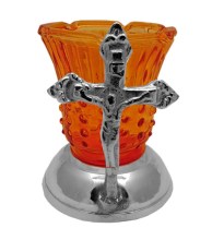 ΓΥΑΛΙΝΗ ΜΕΛΙ ΕΠΙΤΡΑΠΕΖΙΑ ΚΑΝΤΗΛΑ ΜΕ ΑΣΗΜΕΝΙΑ ΒΑΣΗ ΚΩΔ. 4758