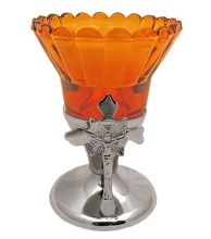 ΓΥΑΛΙΝΗ ΜΕΛΙ ΕΠΙΤΡΑΠΕΖΙΑ ΚΑΝΤΗΛΑ ΜΕ ΑΣΗΜΕΝΙΑ ΒΑΣΗ ΚΩΔ. 6361